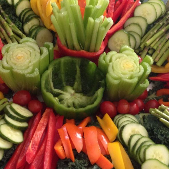 VEGETABLE & DIP TRAY. Single Trays. Choose Small, Medium or Large.